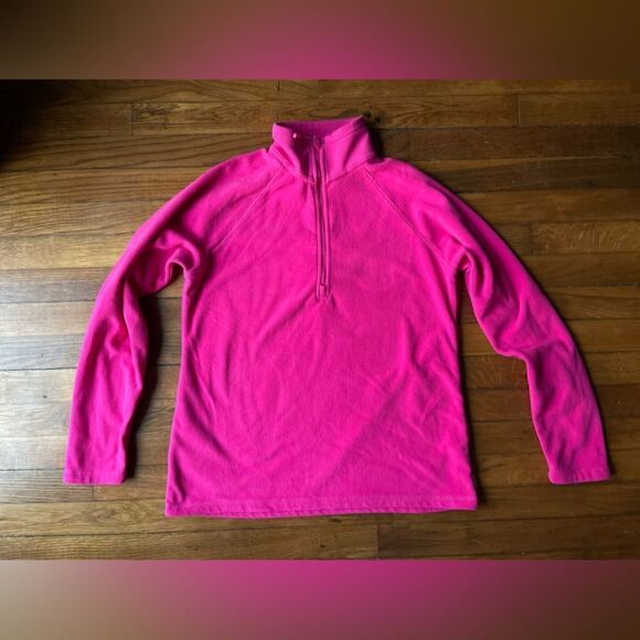 EDDIE BAUER pink 1/4 zip fleece 💗medium💗 - Picture 2 of 10